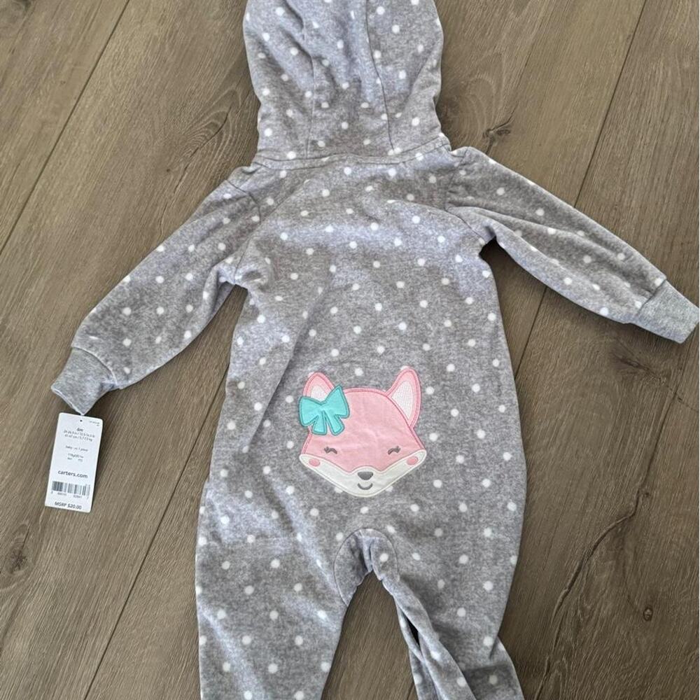 Carters baby girl fox fleece
